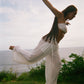 luna pants white