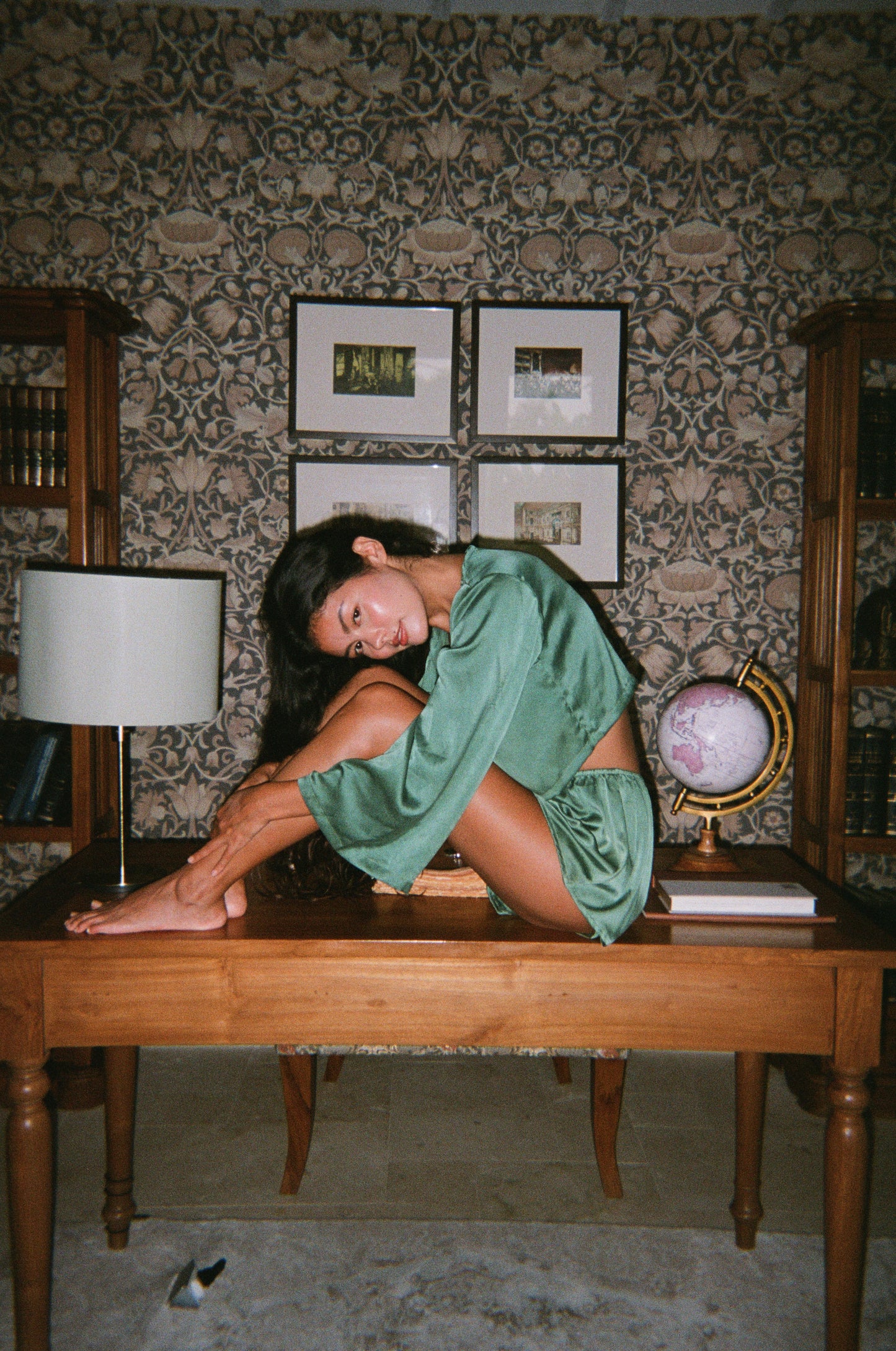 The Mariposa Top - earth emerald