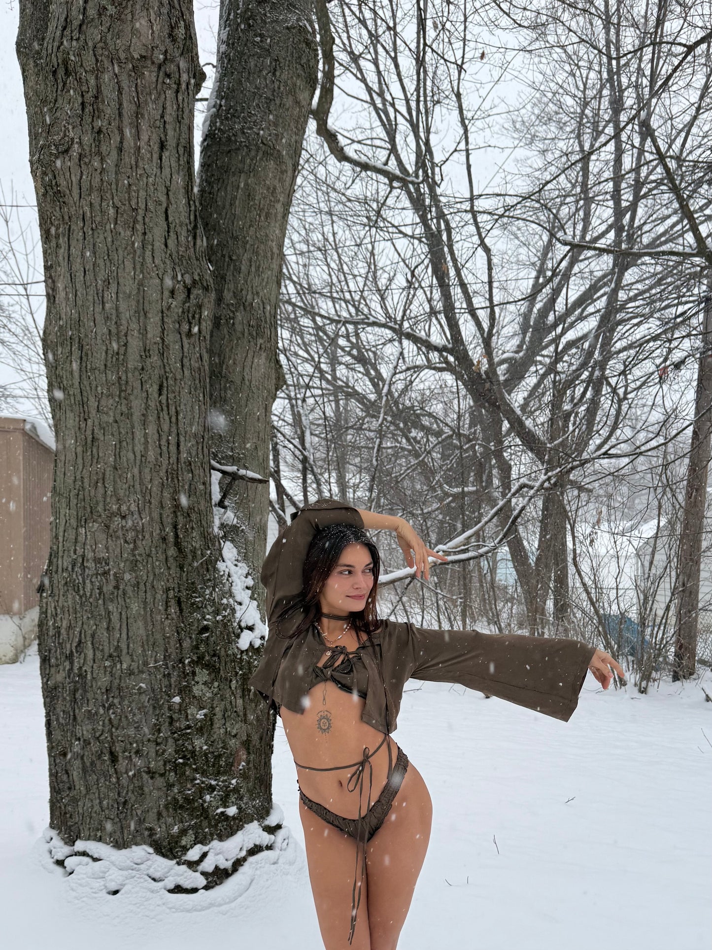 Mahogany Mariposa Top